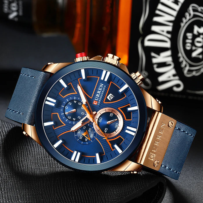 New CURREN Men Watches Fashion Quartz Wrist Watches Men's