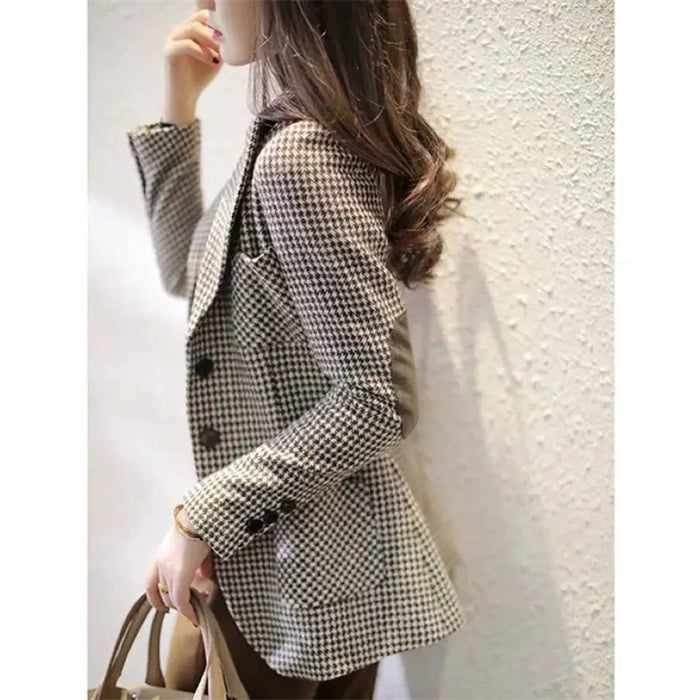 Houndstooth Woolen Suit