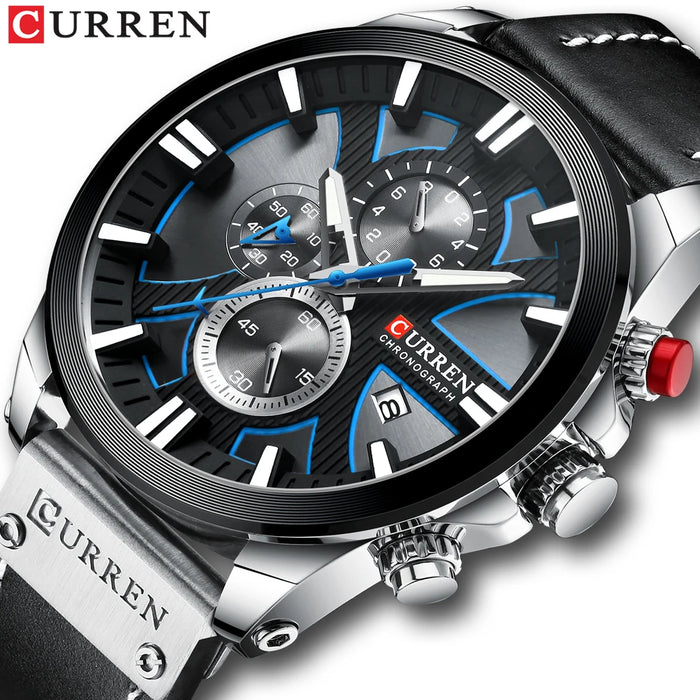 New CURREN Men Watches Fashion Quartz Wrist Watches Men's