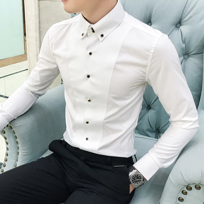 Men's Shirts Luxury Brand New Long Sleeve Elegant Shirts For Men