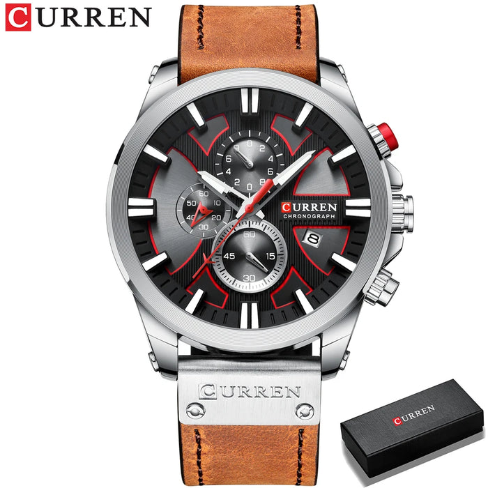 New CURREN Men Watches Fashion Quartz Wrist Watches Men's