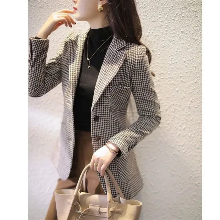 Houndstooth Woolen Suit