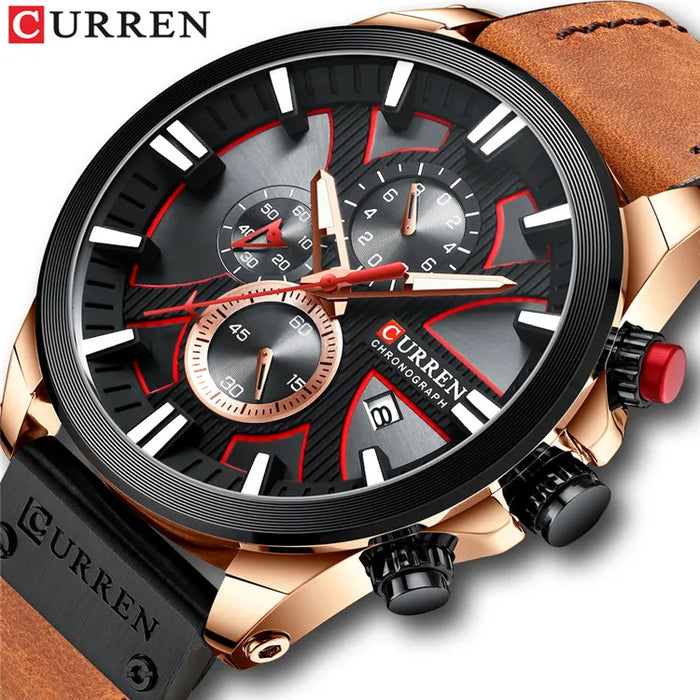 New CURREN Men Watches Fashion Quartz Wrist Watches Men's