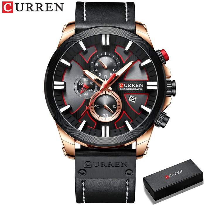 New CURREN Men Watches Fashion Quartz Wrist Watches Men's
