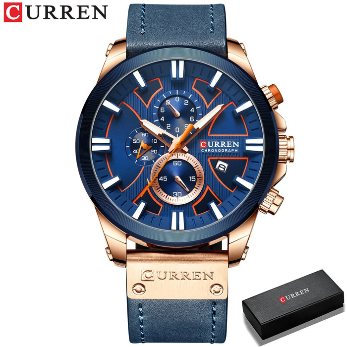 New CURREN Men Watches Fashion Quartz Wrist Watches Men's