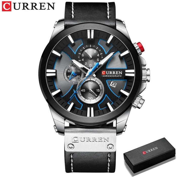 New CURREN Men Watches Fashion Quartz Wrist Watches Men's