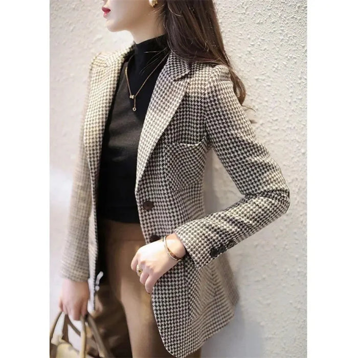 Houndstooth Woolen Suit