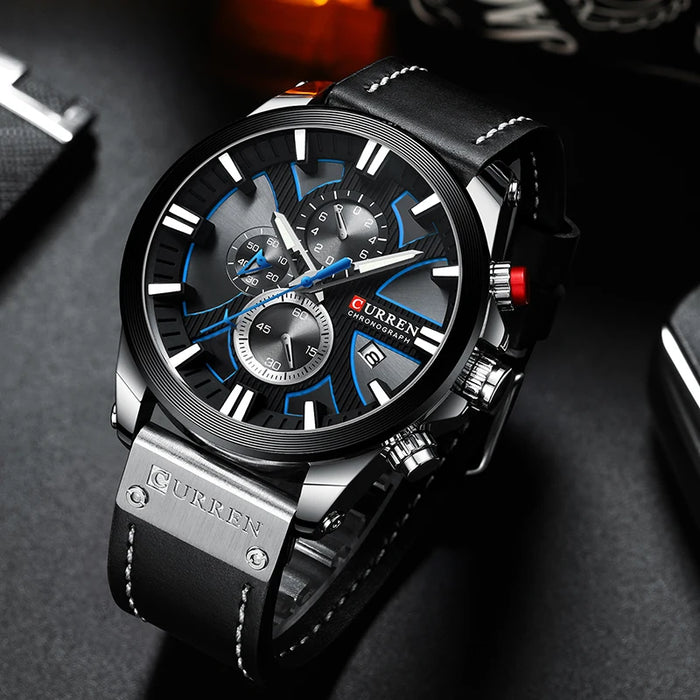 New CURREN Men Watches Fashion Quartz Wrist Watches Men's