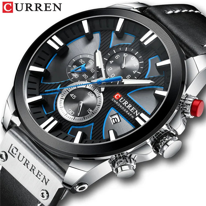 New CURREN Men Watches Fashion Quartz Wrist Watches Men's