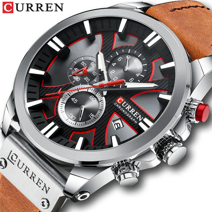 New CURREN Men Watches Fashion Quartz Wrist Watches Men's