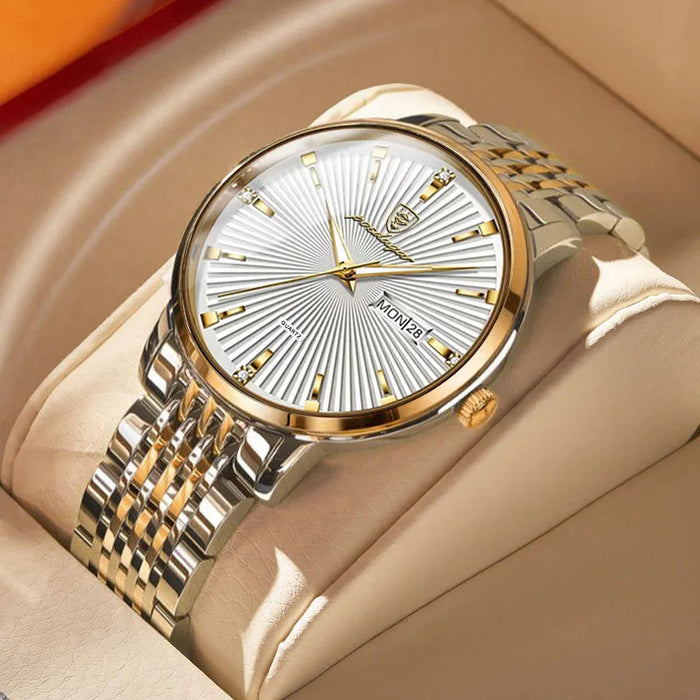 POEDAGAR Fashion Business Men's Watches Waterproof L