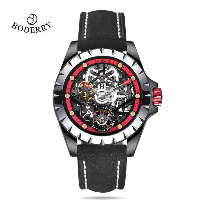 Boderry Windmill Men's Skeleton Stylish Watches