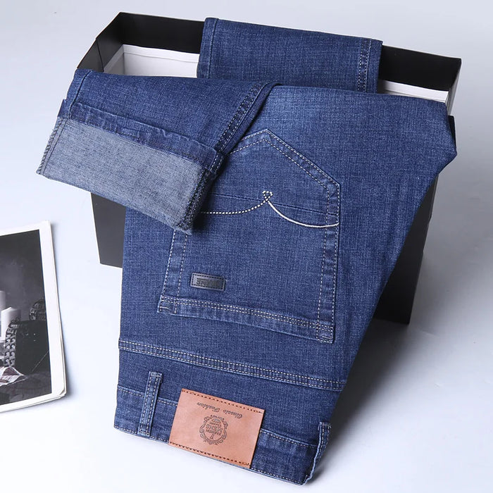 Men's New Classic Work Clothing High-quality Business Jeans