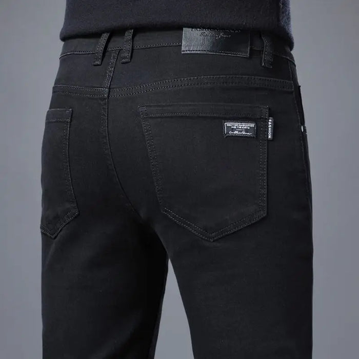 Spring Autumn New Elastic Men's Jeans