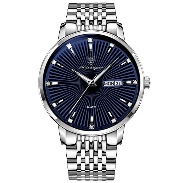 POEDAGAR Fashion Business Men's Watches Waterproof L