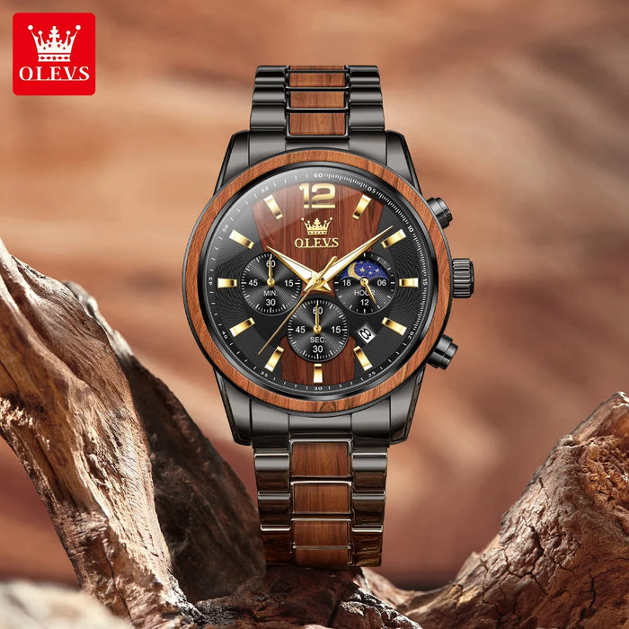 OLEVS 3645 Mens Watch Original Business Top Brand Quartz Watch