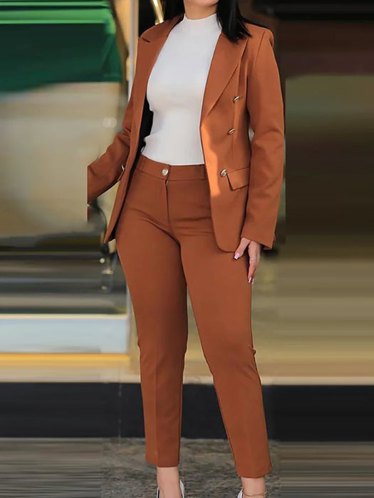 Women Two Pieces Pant Suits,
