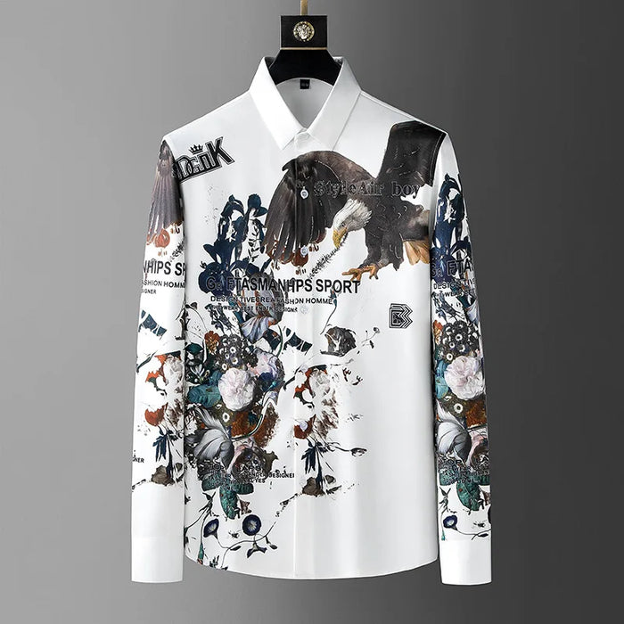 Brans Clothing Hot Diamond Printed Shirt For Men