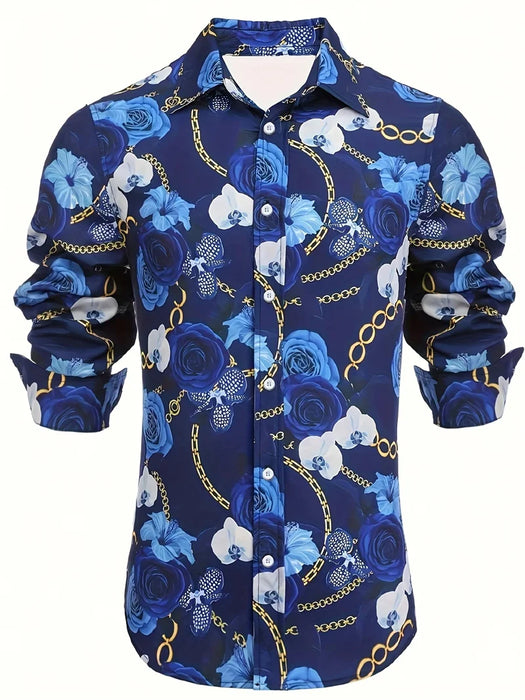 Fashion men's polka dot men's shirt