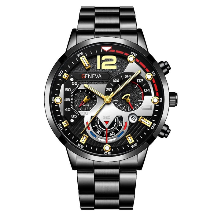 Luxury Men Watch Fashion Luminous Clock Steel Watch