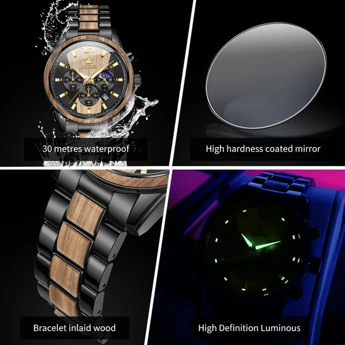 OLEVS 3645 Mens Watch Original Business Top Brand Quartz Watch