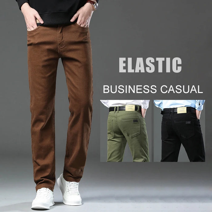 3 Colors Autumn New Men's Clothing Slim Jeans