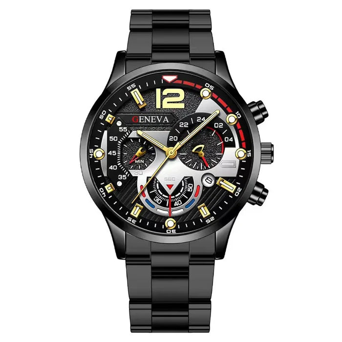 Luxury Men Watch Fashion Luminous Clock Steel Watch