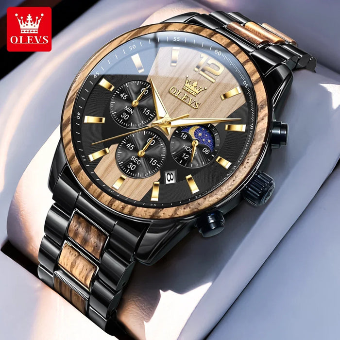 OLEVS 3645 Mens Watch Original Business Top Brand Quartz Watch