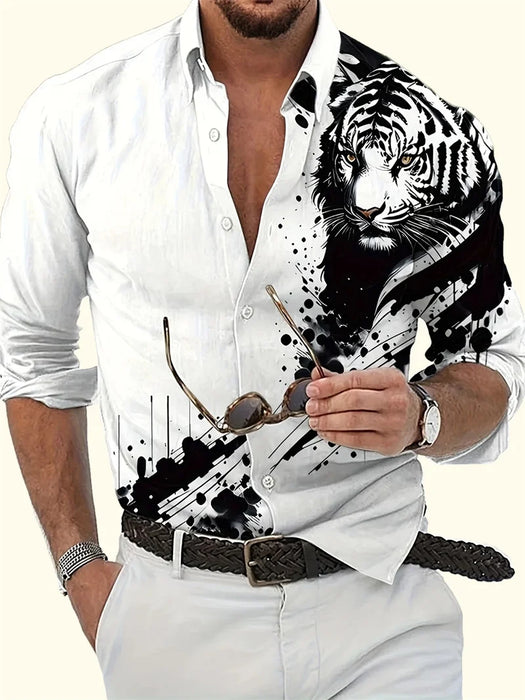 Fashion men's polka dot men's shirt