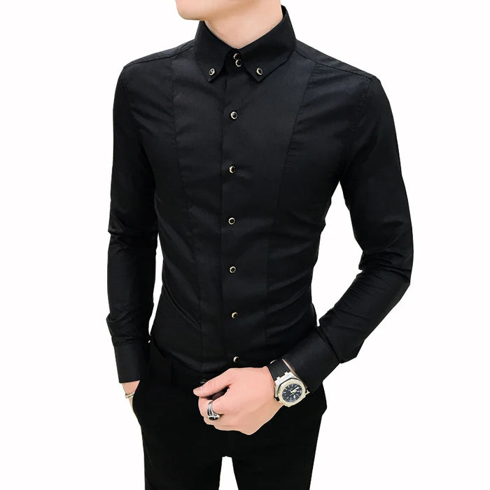 Men's Shirts Luxury Brand New Long Sleeve Elegant Shirts For Men