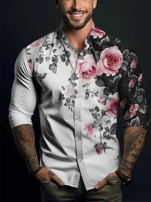 Fashion men's polka dot men's shirt
