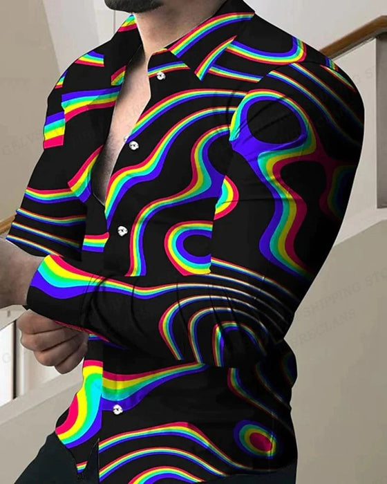 Lightning Hawaiian Shirts Floral 3d Printed Shirts Men Fashion Shirt