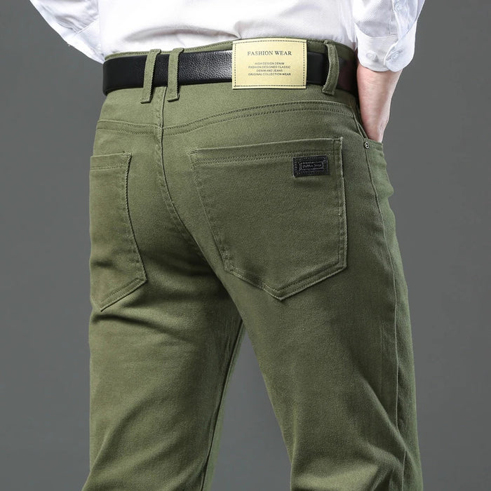 3 Colors Autumn New Men's Clothing Slim Jeans