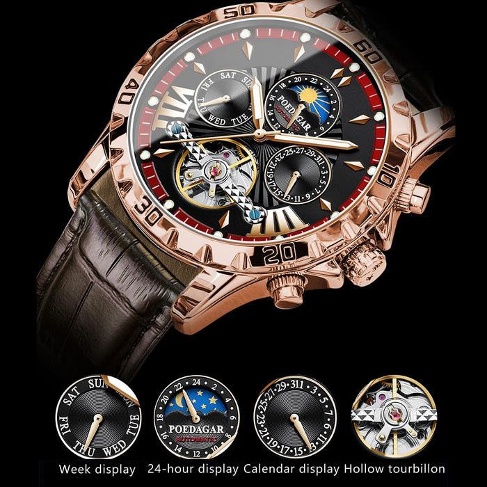 POEDAGAR Luxury Automatic Male Watch