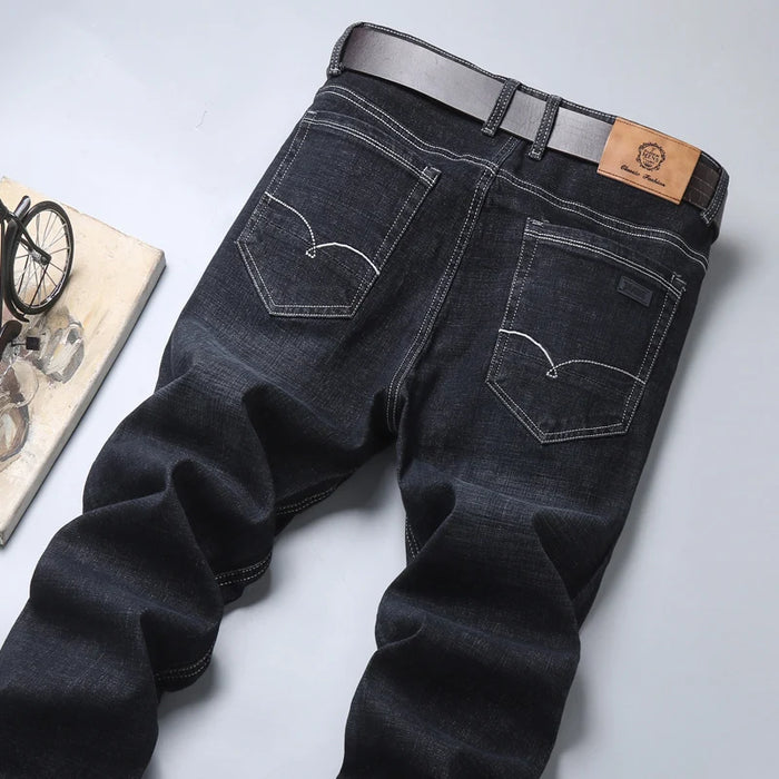 Men's New Classic Work Clothing High-quality Business Jeans