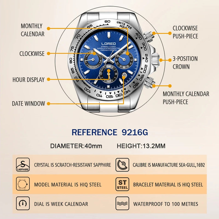 Waterproof 20ATM  Watches Mens