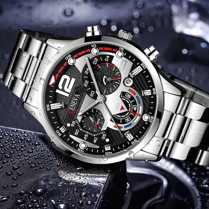 Luxury Men Watch Fashion Luminous Clock Steel Watch