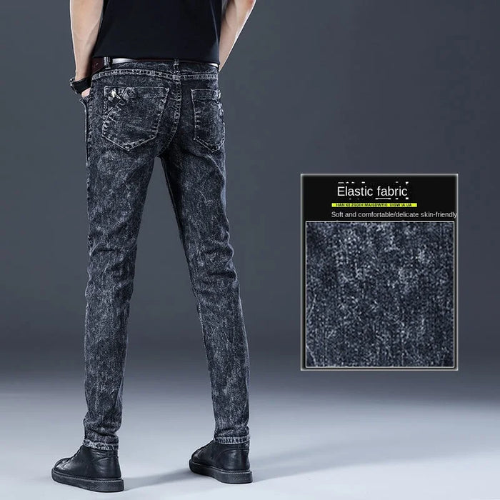 Autumn Winter Brushed Cowboy Luxury Slim Designer Clothes