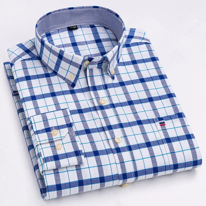 Men's 100% Cotton Smart Casual Shirt
