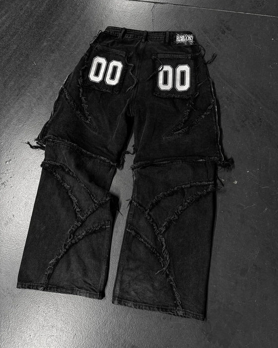 Elixir X Cozy Detachable Jeans Retro Punk Streetwear