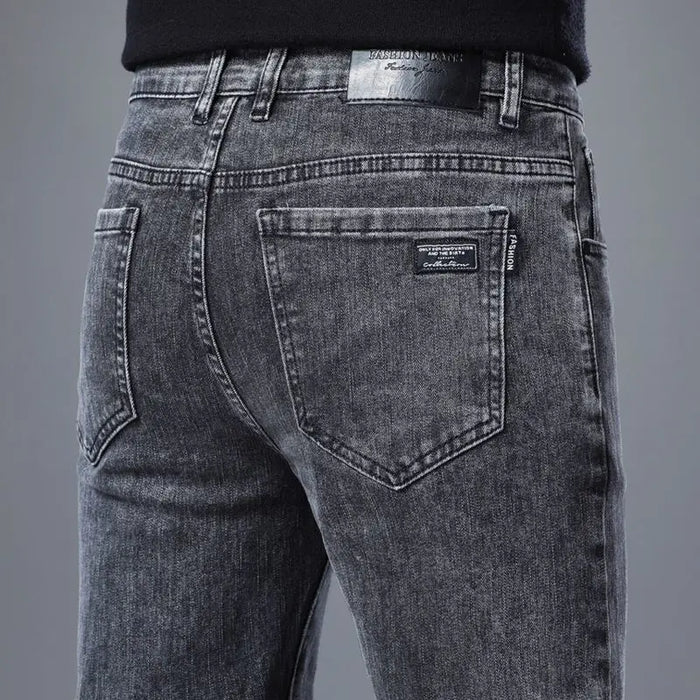 Spring Autumn New Elastic Men's Jeans