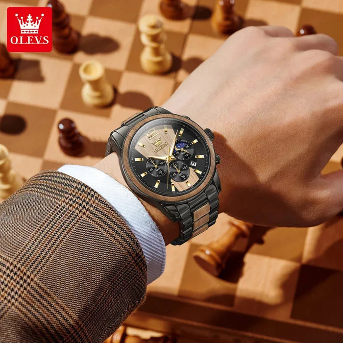 OLEVS 3645 Mens Watch Original Business Top Brand Quartz Watch