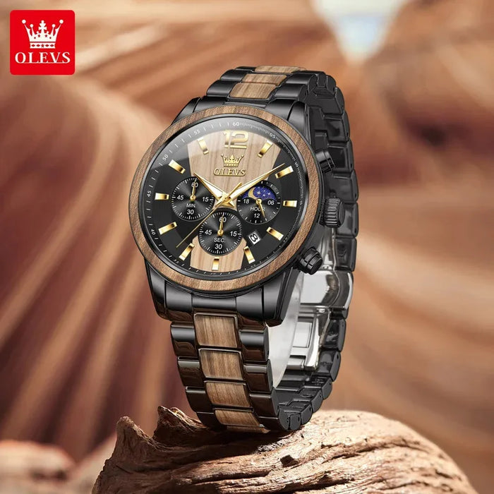 OLEVS 3645 Mens Watch Original Business Top Brand Quartz Watch