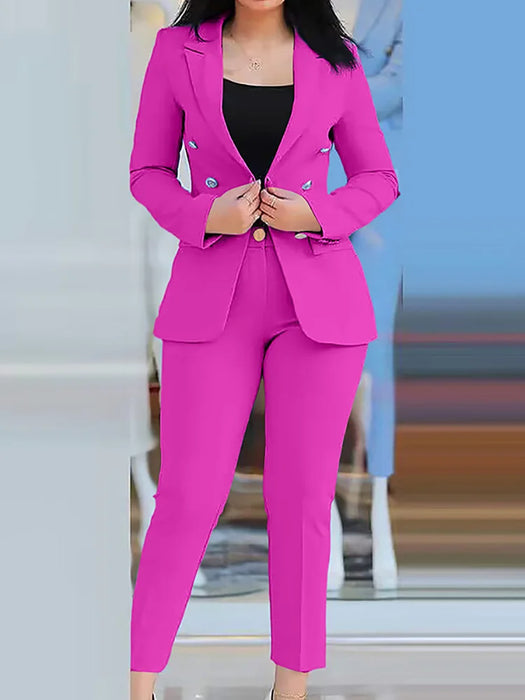 Women Two Pieces Pant Suits,
