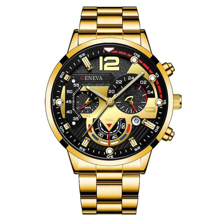 Luxury Men Watch Fashion Luminous Clock Steel Watch