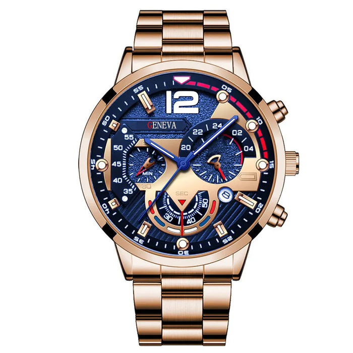 Luxury Men Watch Fashion Luminous Clock Steel Watch