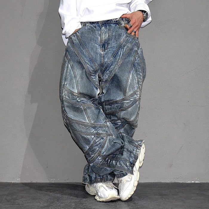 High End Men'S Clothing High Street Fashion Baggy Jeans For Men