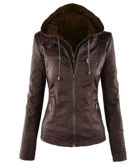 Faux Leather Jacket for Women,