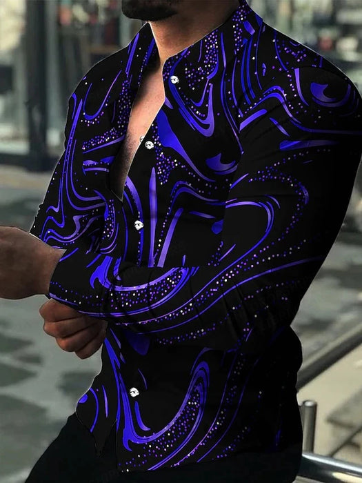 Lightning Hawaiian Shirts Floral 3d Printed Shirts Men Fashion Shirt