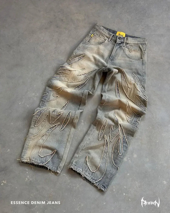 Elixir X Cozy Detachable Jeans Retro Punk Streetwear